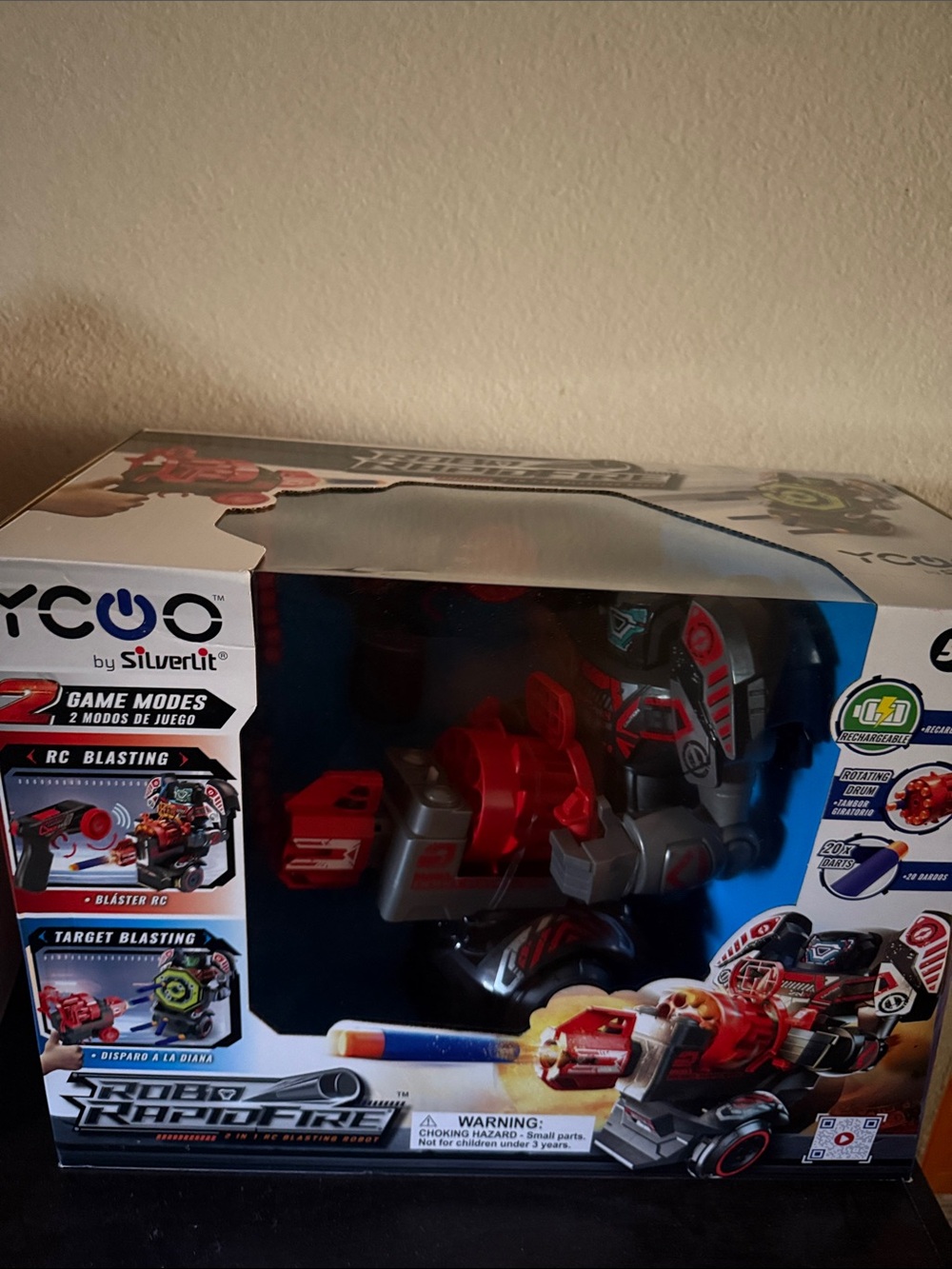 Silver Jeans Red and Gray Turbo RapidFire RC Blaster Vehicle